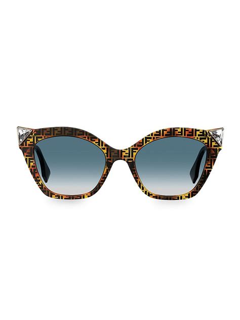 fendi silver tone & pink jeweled cat eye sunglasses|Bags .